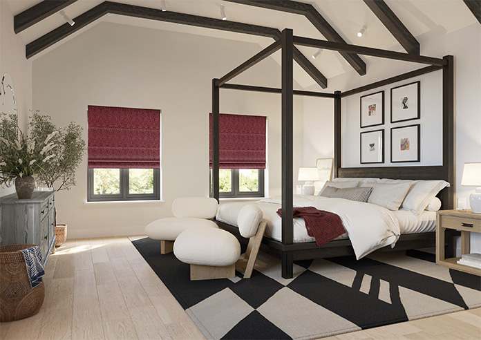 Tiverton, Carmine - Twist&Fit Roman Blind - Image 7